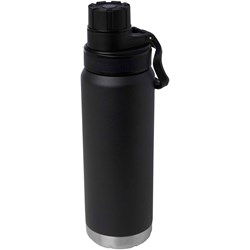 Obrázky: Nerez fľaša na vodu 700 ml, vákuov. izol., čierna