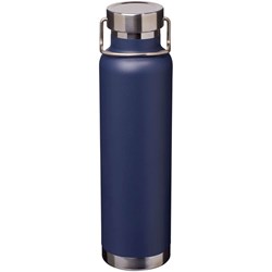 Obrázky: Nerez fľaša 650 ml, meď. vákuov. izol, nám. modrá