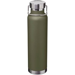 Obrázky: Nerez fľaša 650 ml, meď. vákuov. izol, les. zelená