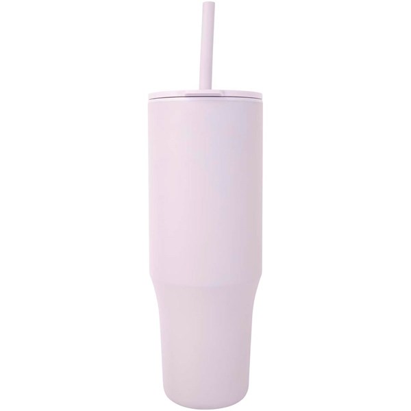 Obrázky: Termohrnček 900ml nerez/plast,slamka,orgovánová, Obrázok 5