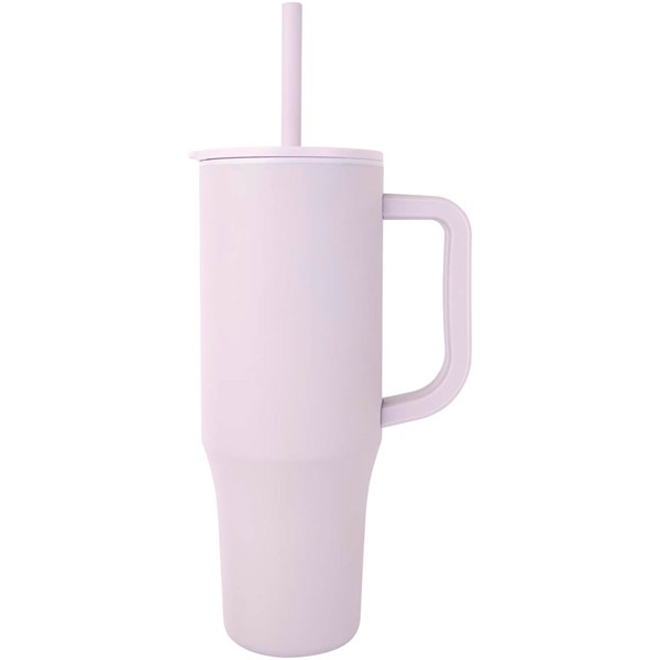 Obrázky: Termohrnček 900ml nerez/plast,slamka,orgovánová, Obrázok 7
