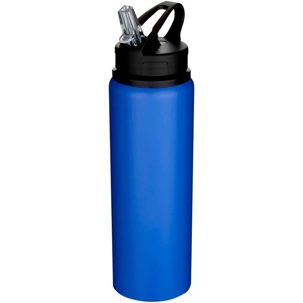 Obrázky: Modrá 800ml Fľaša na vodu z recykl.ocele