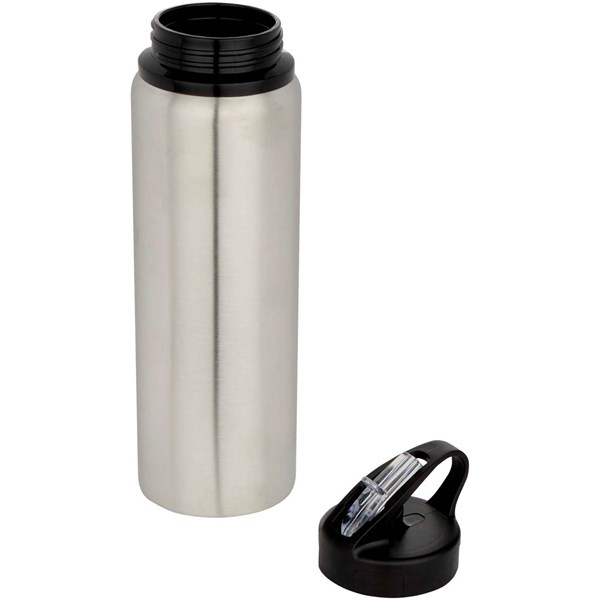 Obrázky: Šedá 800ml Fľaša na vodu z recykl.ocele, Obrázok 3