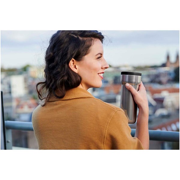 Obrázky: Nerez 375ml termohrnček, zelené viečko, Obrázok 4