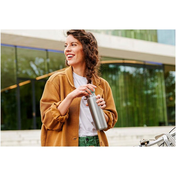 Obrázky: Nerez termofľaša 500 ml na vodu, modré viečko, Obrázok 4