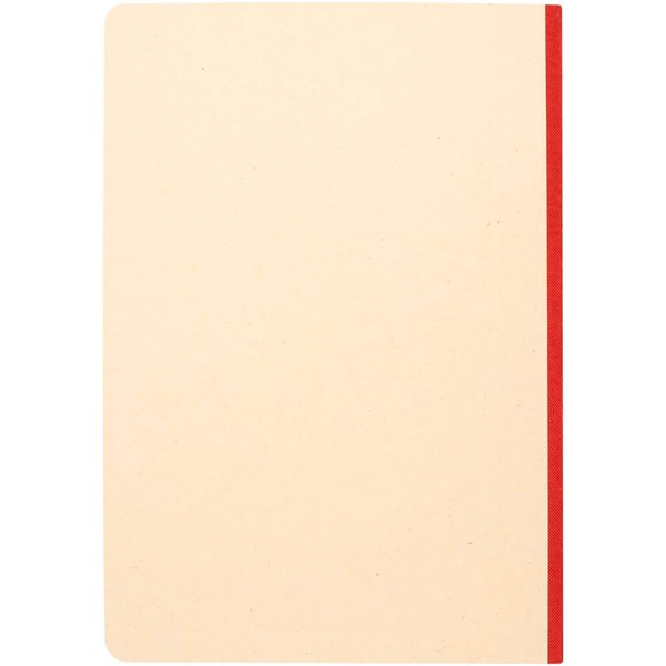 Obrázky: Zápisník A5 s mäkkou obálkou RPET, červená, Obrázok 2