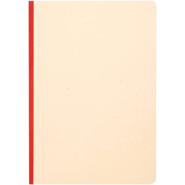 Obrázky: Zápisník A5 s mäkkou obálkou RPET, červená, Obrázok 4