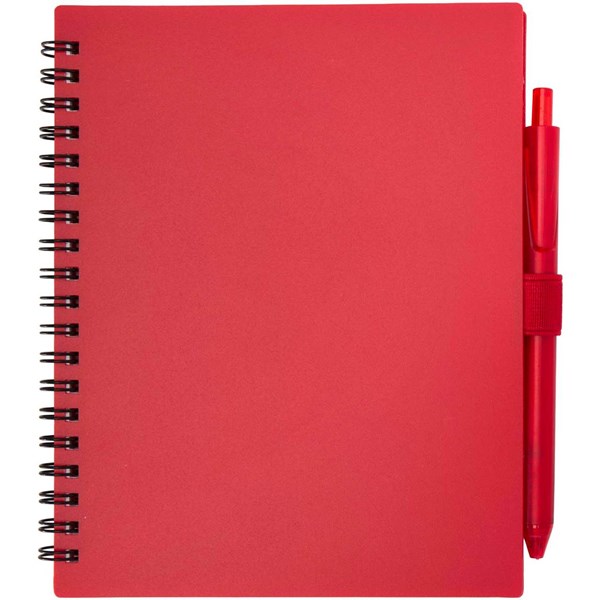 Obrázky: Červená sada zápisníku 14x17,8cm a plast.pera s MN, Obrázok 5