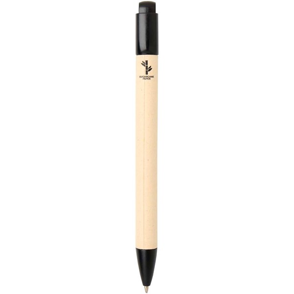 Obrázky: Gulič. pero z trstinového papiera a ABS, čierne, Obrázok 2