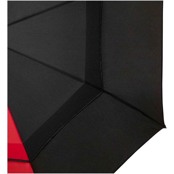 Obrázky: Vetruodolný golfový dáždnik s aut. otv., červený, Obrázok 2