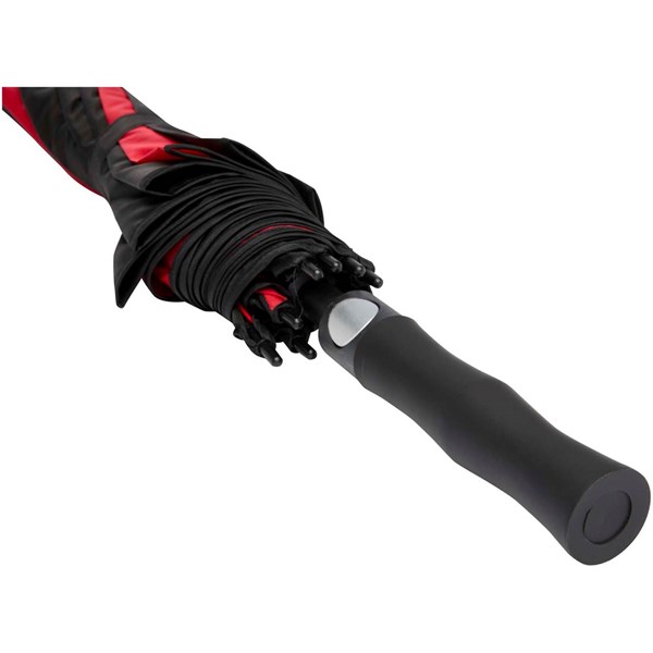 Obrázky: Vetruodolný golfový dáždnik s aut. otv., červený, Obrázok 4