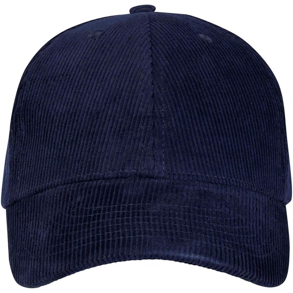 Obrázky: 6 panel. manžestrová recyklovaná šiltovka, modrá, Obrázok 4