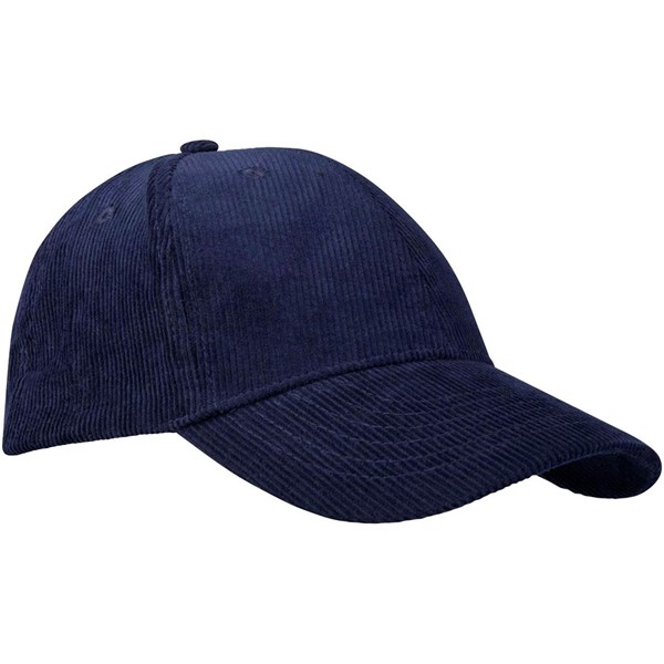 Obrázky: 6 panel. manžestrová recyklovaná šiltovka, modrá, Obrázok 5