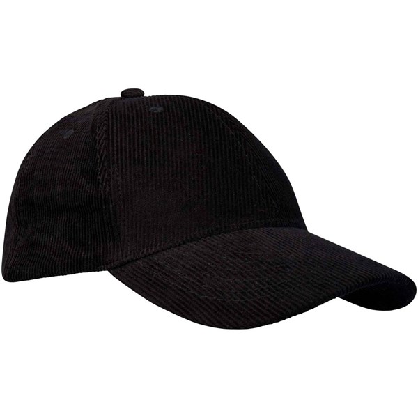 Obrázky: 6panel. manžestrová recyklovaná šiltovka, čierna, Obrázok 5