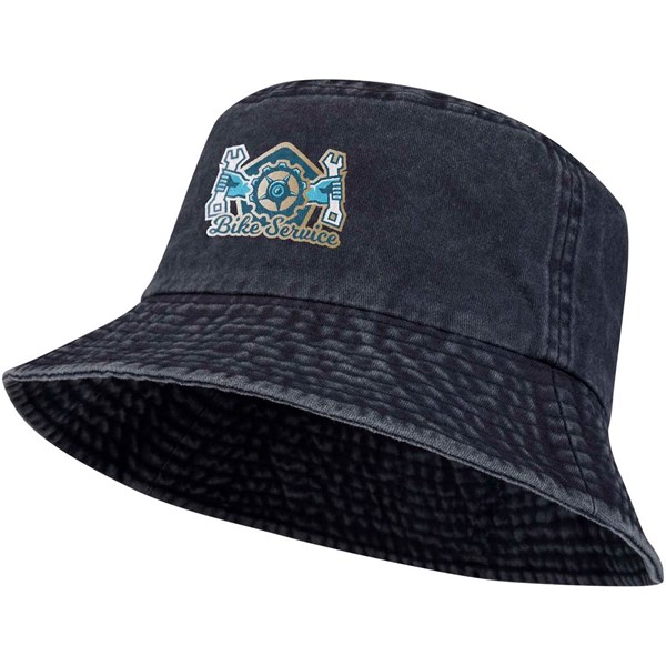 Obrázky: Bavl. slnečný klobúk-predpraný dizajn, nám. modrá, Obrázok 3