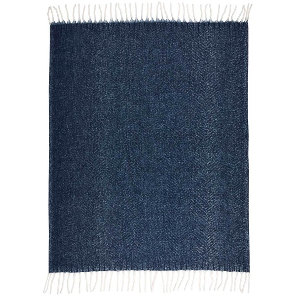 Obrázky: Tm.modrá deka so strapcami z recykl. materiálu GRS, Obrázok 4