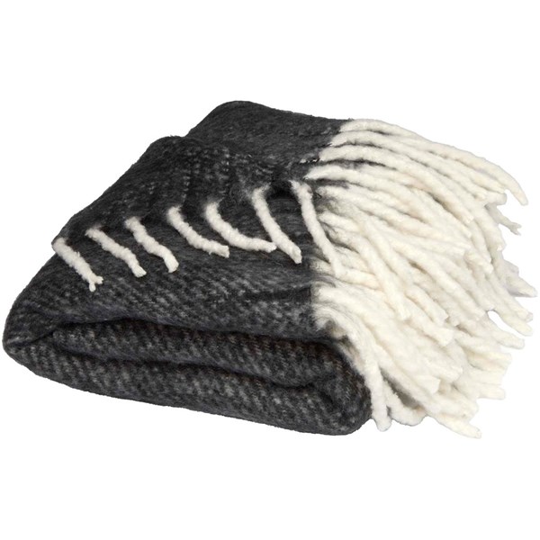 Obrázky: Čierna deka so strapcami z recykl. materiálu GRS, Obrázok 2