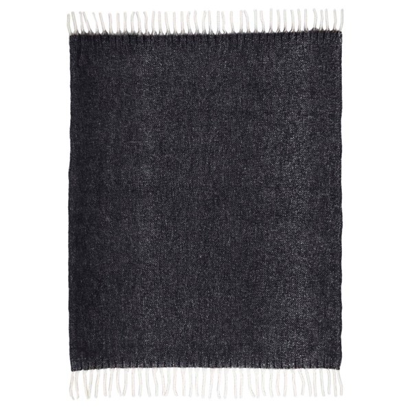 Obrázky: Čierna deka so strapcami z recykl. materiálu GRS, Obrázok 4