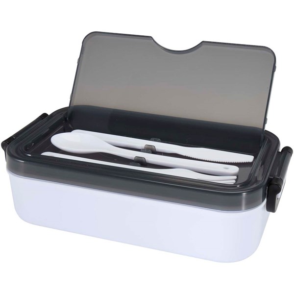 Obrázky: Sada obedového boxu a príborov, biela, Obrázok 3