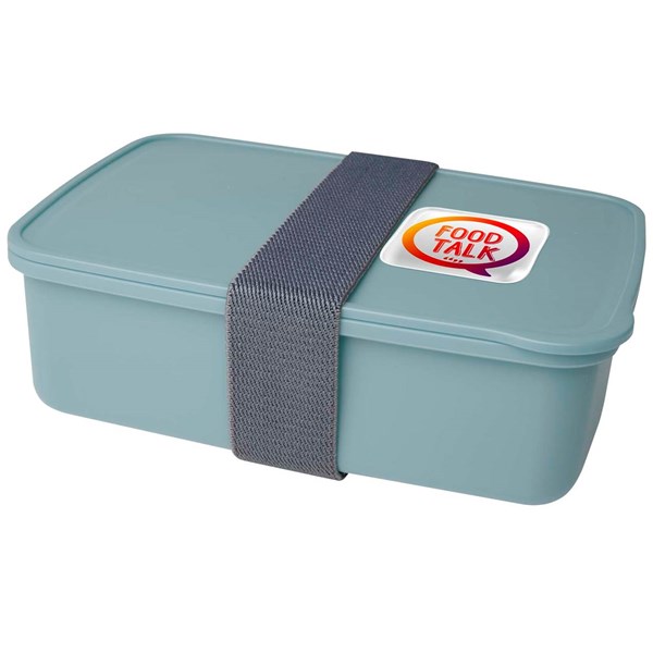 Obrázky: Box na jedlo 800 ml s elast. páskou, mät. zelená, Obrázok 2
