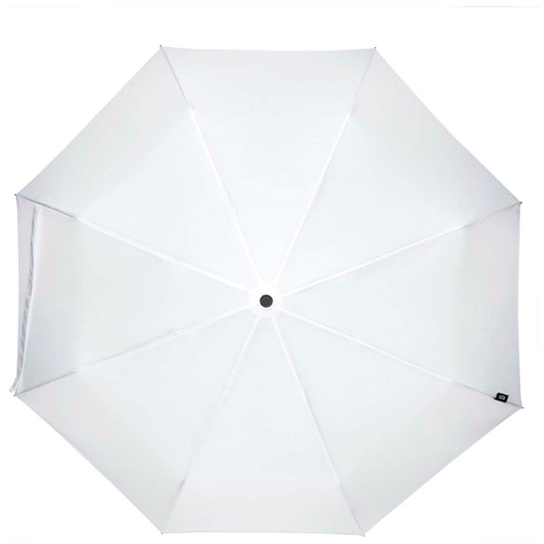 Obrázky: Biely skladací dáždnik z RPET, 21