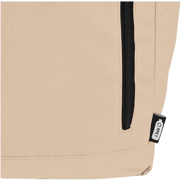 Obrázky: Béžový GRS RPET voči vode odolný ruksak 18 l, Obrázok 4