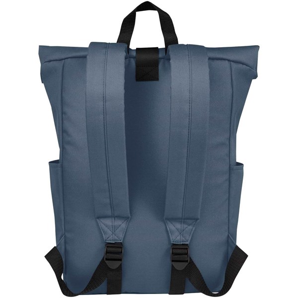 Obrázky: Šedo modrý GRS RPET voči vode odolný ruksak 18 l, Obrázok 2