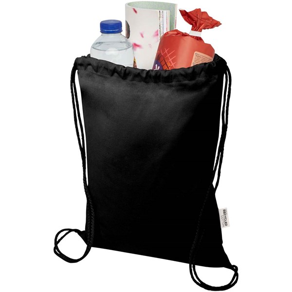 Obrázky: Ruksak z recyklovaného GRS 140 g, čierna, Obrázok 3