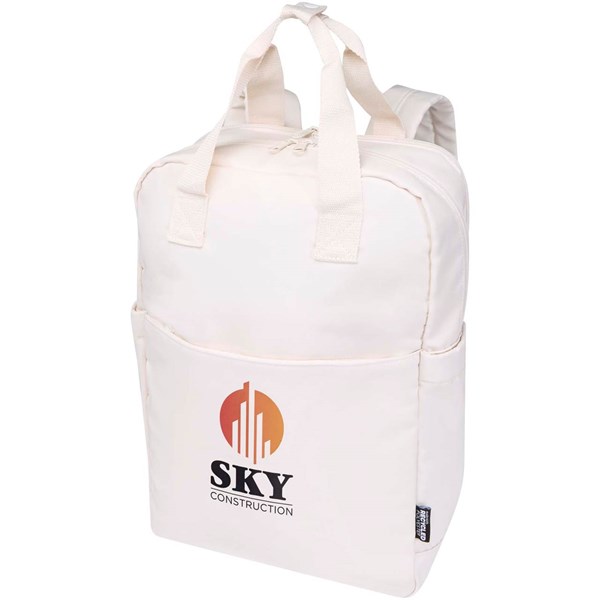 Obrázky: Krém.biely rec.cestovný ruksak 9L na notebook 14″, Obrázok 5