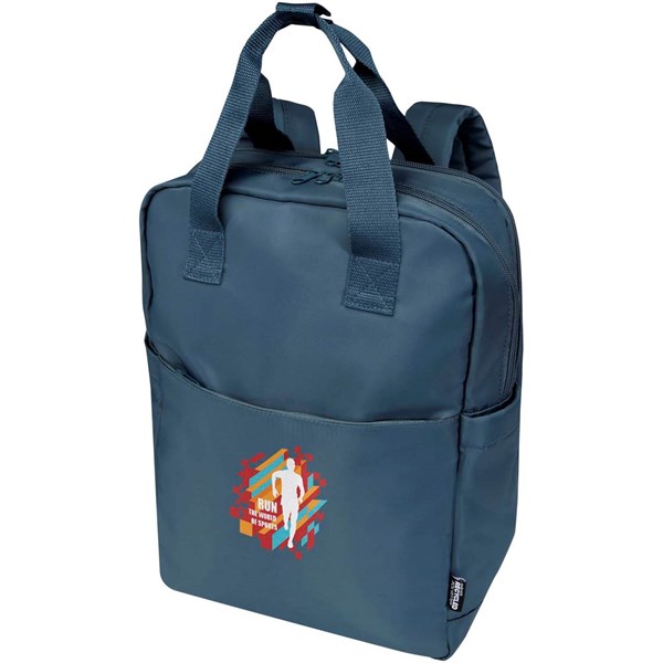 Obrázky: Šedo-modrý rec.cestovný ruksak 9L na notebook 14″, Obrázok 5