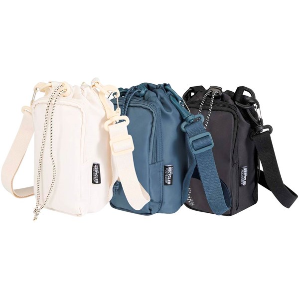 Obrázky: Cestovná taška na fľašu z rec.mat., čierna, Obrázok 9