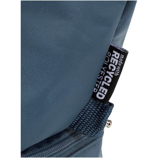 Obrázky: šedo-modrá toaletná taška z rec. mat. s objemom 6L, Obrázok 2