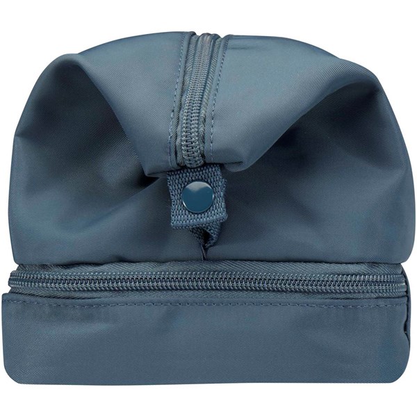 Obrázky: šedo-modrá toaletná taška z rec. mat. s objemom 6L, Obrázok 8
