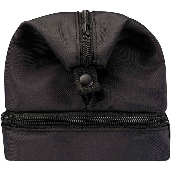 Obrázky: Čierna toaletná taška z rec.materiálu s objemom 6L, Obrázok 8