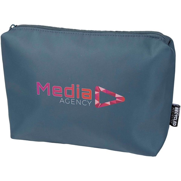 Obrázky: Cestovná taštička na toaletné potreby, šedo-modrá, Obrázok 3