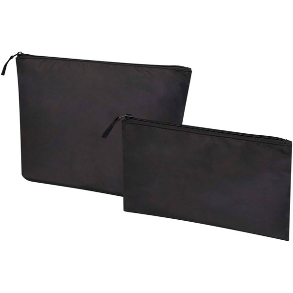 Obrázky: GRS recyklovaná sada toaletných taštičiek, čierna