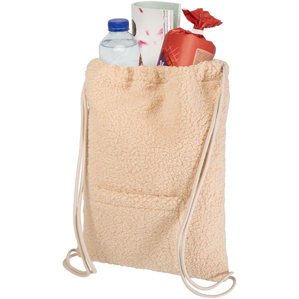 Obrázky: GRS rec. sherpa šnúrkový ruksak 9L, prírodný, Obrázok 3