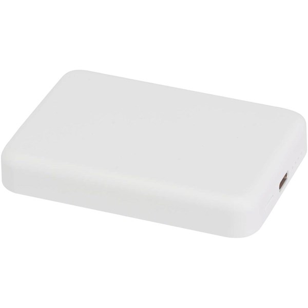 Obrázky: Bezdrôtová magnetická powerbanka 5000 mAh, biela, Obrázok 4