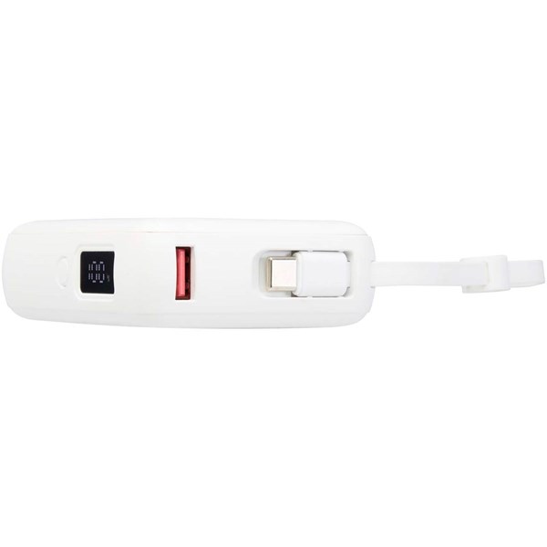 Obrázky: Powerbanka 10 000 mAh 35W s káblom typu C, biela, Obrázok 4