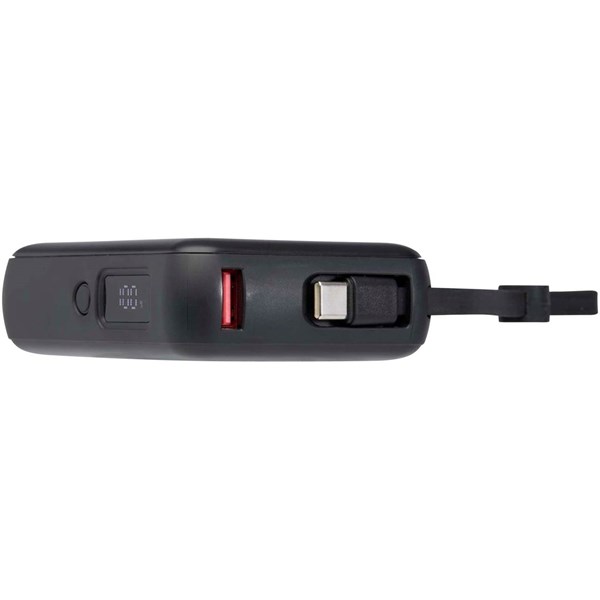 Obrázky: Powerbanka 10 000 mAh 35W s káblom typu C, čierna, Obrázok 4
