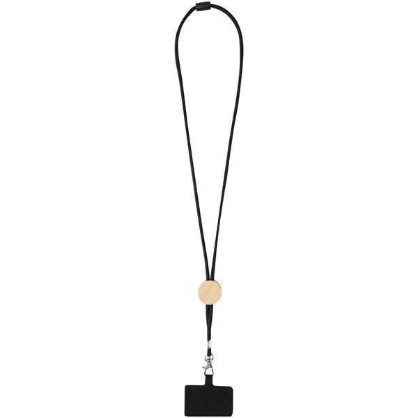 Obrázky: Čierna šnúrka na telefón s bambusovým kolieskom, Obrázok 7