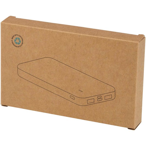 Obrázky: Biela powerbanka,reccykl. plast 10 000 mAh 10 W, Obrázok 9