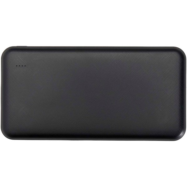 Obrázky: Čierna powerbanka z recykl.plastu 10 000 mAh 10 W, Obrázok 7