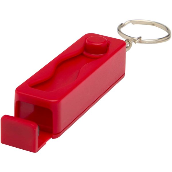 Obrázky: Červený prívesok/stojan na telefón s antistresom, Obrázok 3