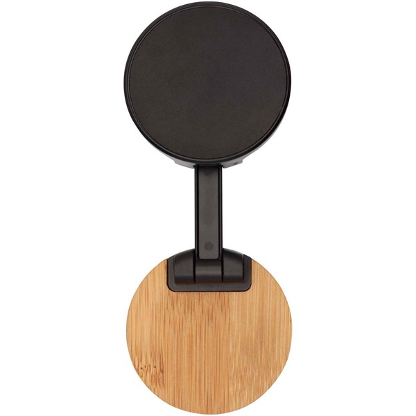 Obrázky: Čierny stojan na telefón z plastu a bambusu, Obrázok 4