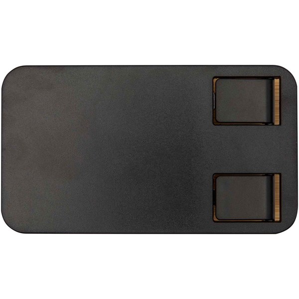 Obrázky: Čierny skladací stojan na tel. z plastu a bambusu, Obrázok 3