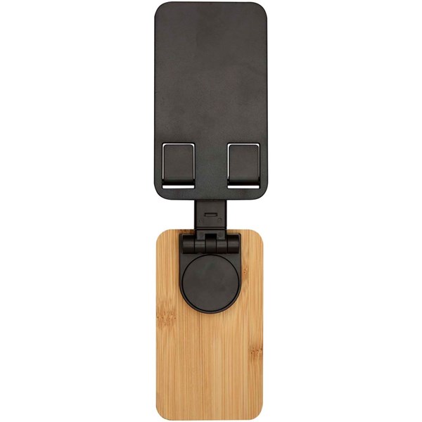 Obrázky: Čierny skladací stojan na tel. z plastu a bambusu, Obrázok 4