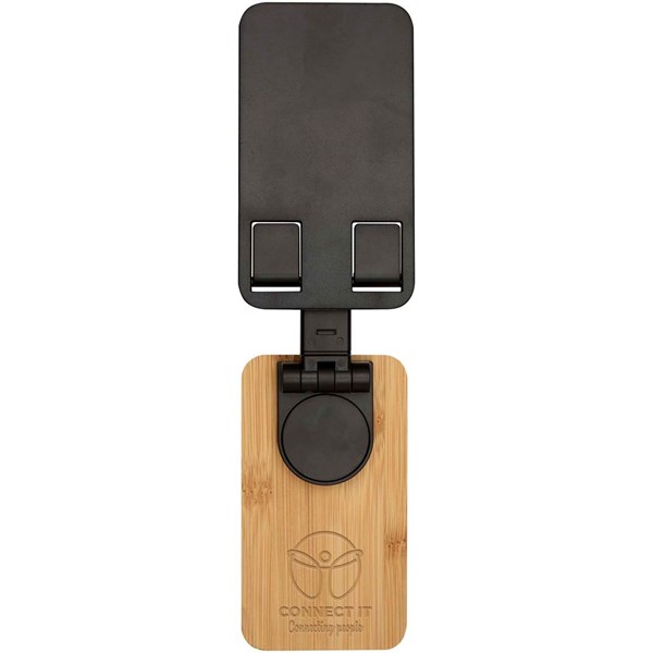 Obrázky: Čierny skladací stojan na tel. z plastu a bambusu, Obrázok 5