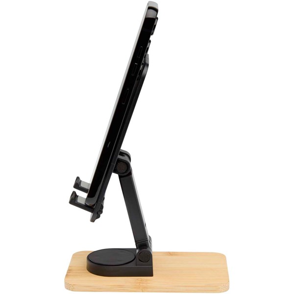 Obrázky: Čierny skladací stojan na tel. z plastu a bambusu, Obrázok 6