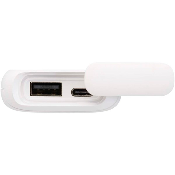 Obrázky: Biela vodovzdorná powerbanka s kapacitou 5000 mAh, Obrázok 3